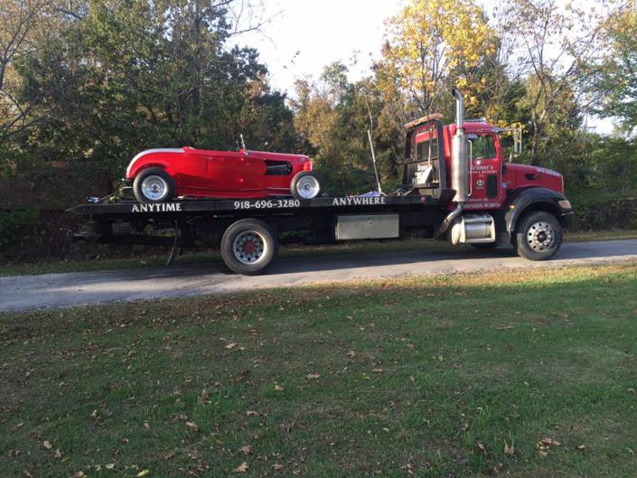 You're never alone with Bruners Towing & Recovery LLC on call. As seen above, we can tow any make or model of vehicle safely. 